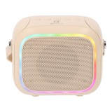 ลำโพง QPLUS LED mini Cube I Cream