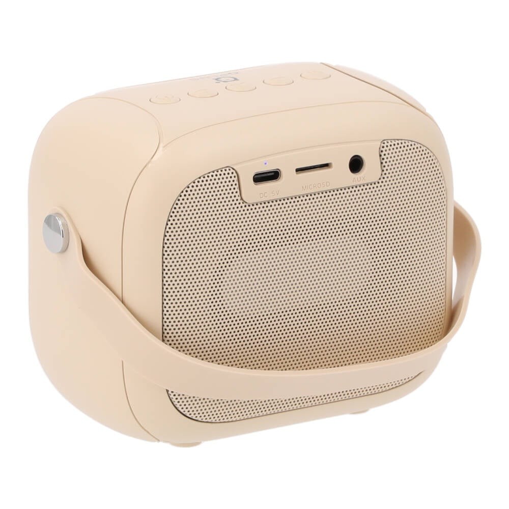 ลำโพง QPLUS LED mini Cube I Cream