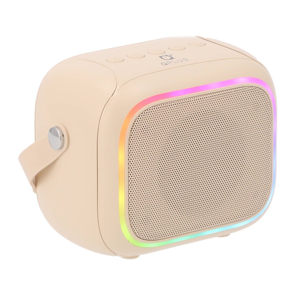 ลำโพง QPLUS LED mini Cube I Cream