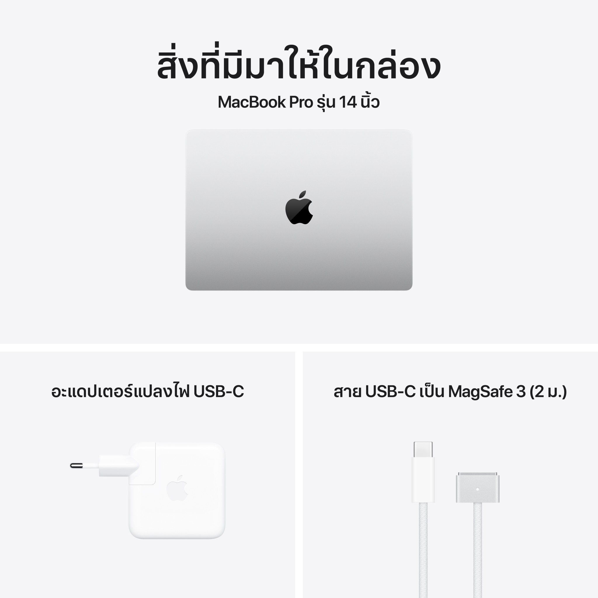 MacBook Pro 14 : M4 chip 10C CPU/10C GPU/16GB/1TB Silver (2024)