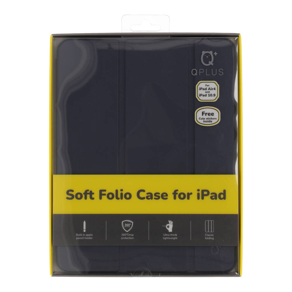 เคส QPLUS iPad Air 5 (2022) / iPad Air 4 (2020) Soft Folio Navy/Transparent