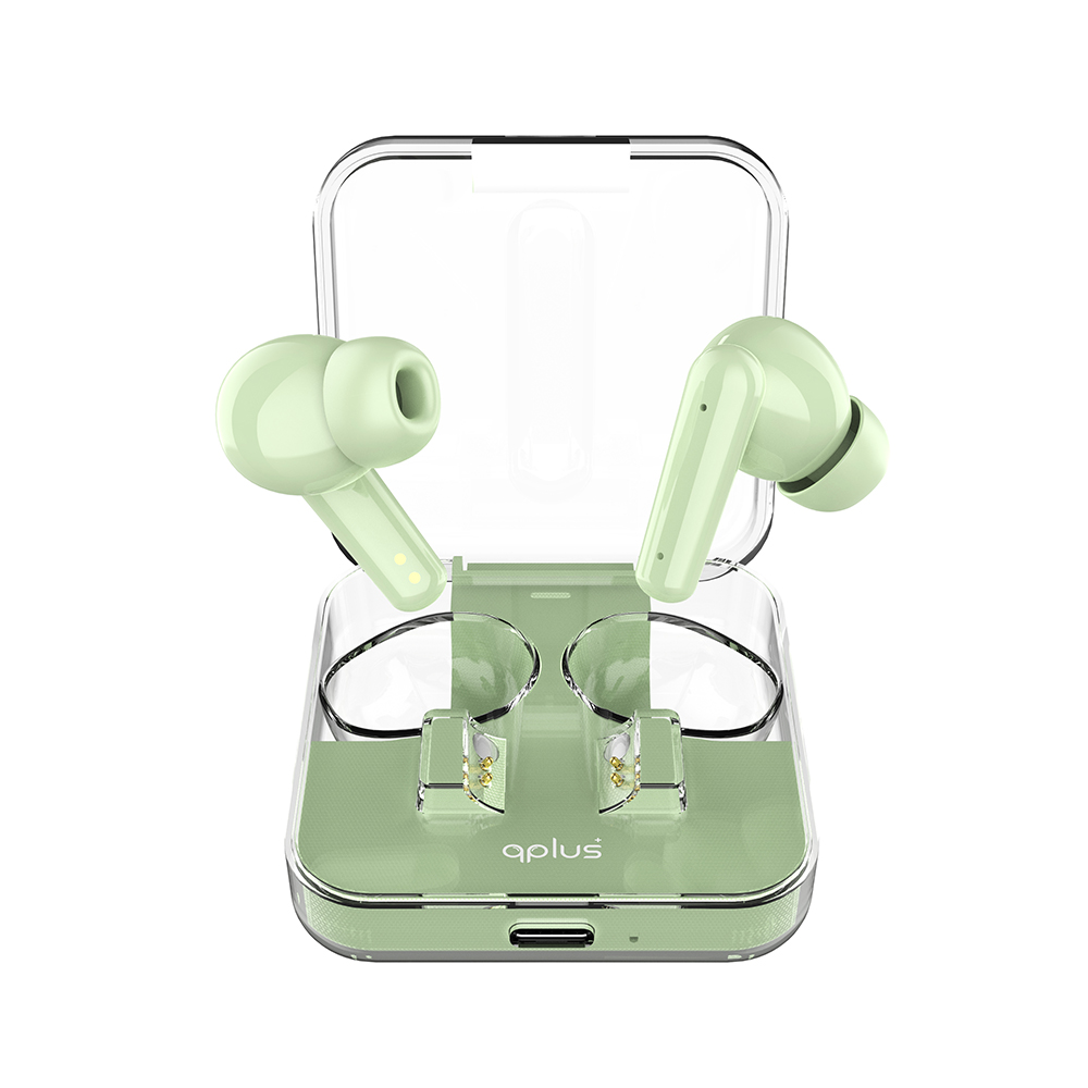 หูฟังไร้สาย QPLUS True Wireless Stereo ENC YKS112 Green