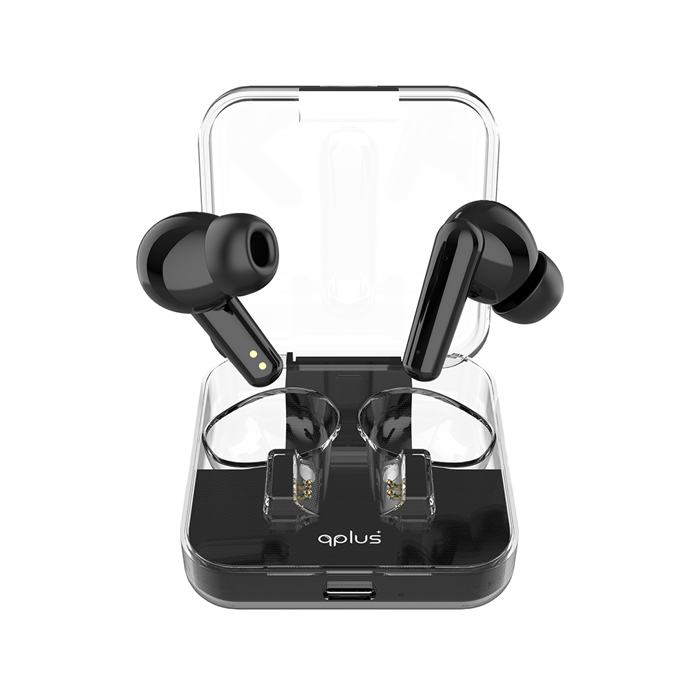 หูฟังไร้สาย QPLUS True Wireless Stereo ENC YKS112 Black