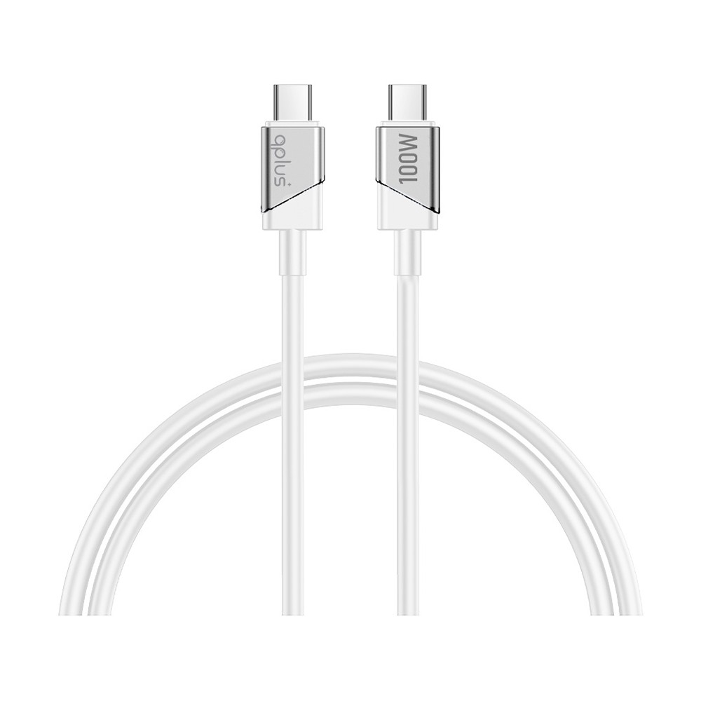 สายชาร์จ QPLUS USB-C to USB-C Cable 100W 1.2M White (T2)