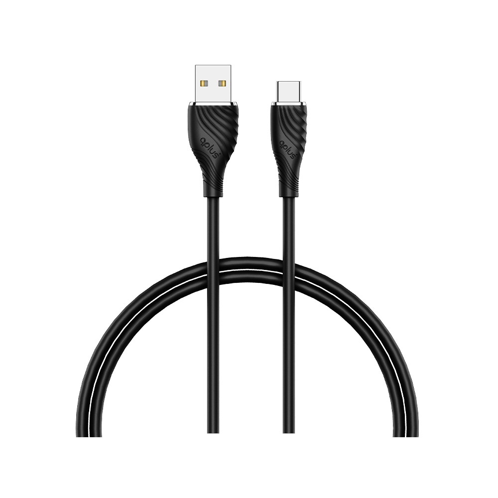 สายชาร์จ QPLUS USB-A to USB-C Cable 3A 1M. Black (T3)