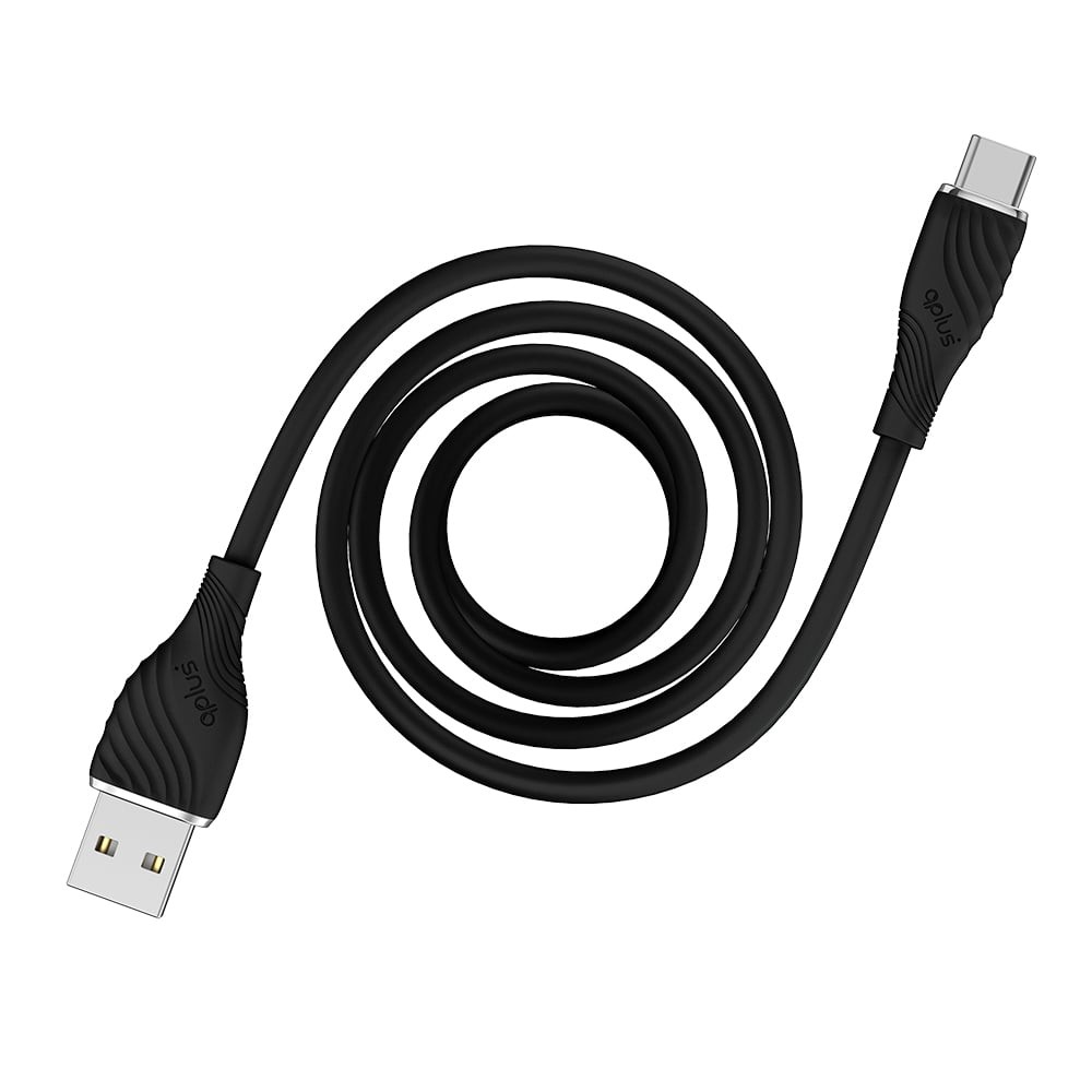 สายชาร์จ QPLUS USB-A to USB-C Cable 3A 1M. Black (T3)