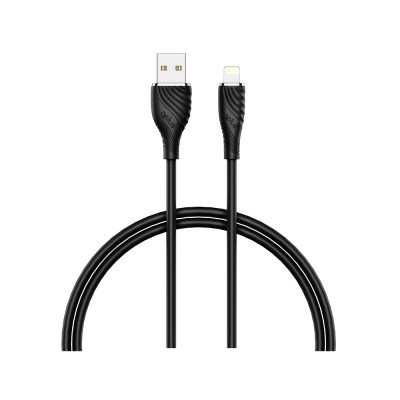 สายชาร์จ QPLUS USB-A to Lightning Cable 1M. L3 Black