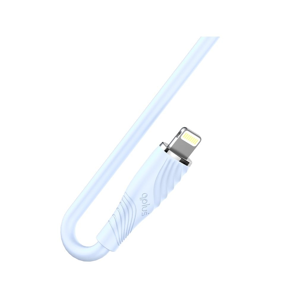 สายชาร์จ QPLUS USB-A to Lightning Cable 1M. Light Blue (L3)