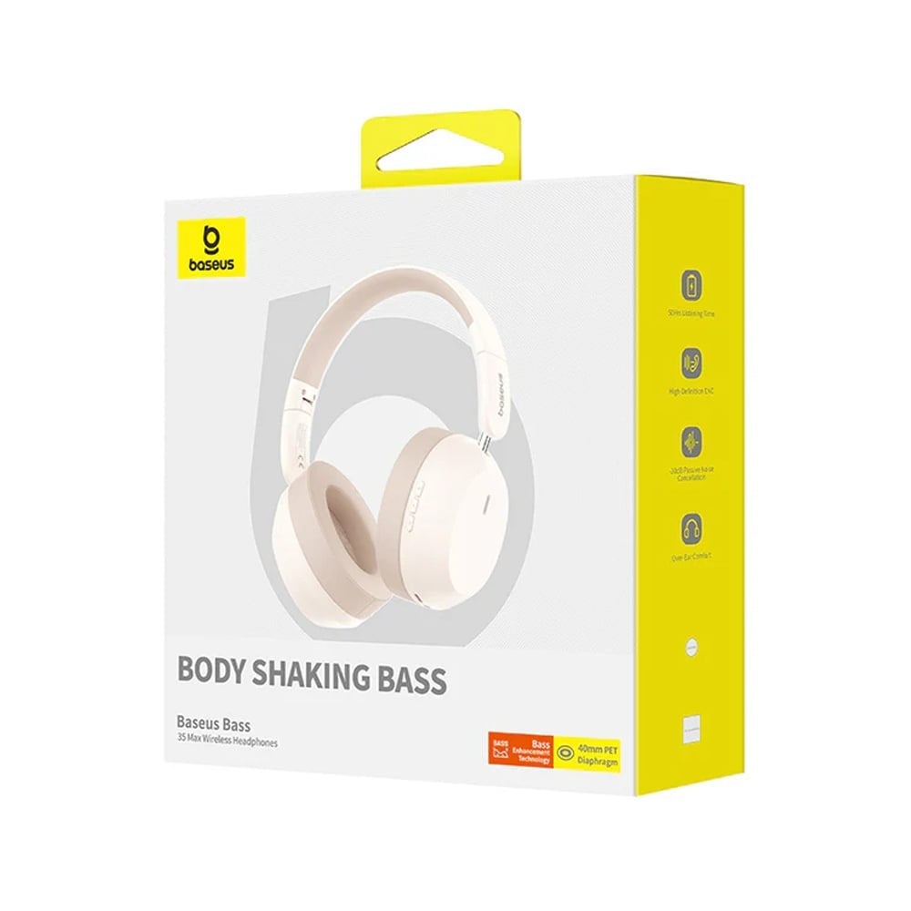 หูฟังไร้สาย Baseus Bass 35 Max Stellar White