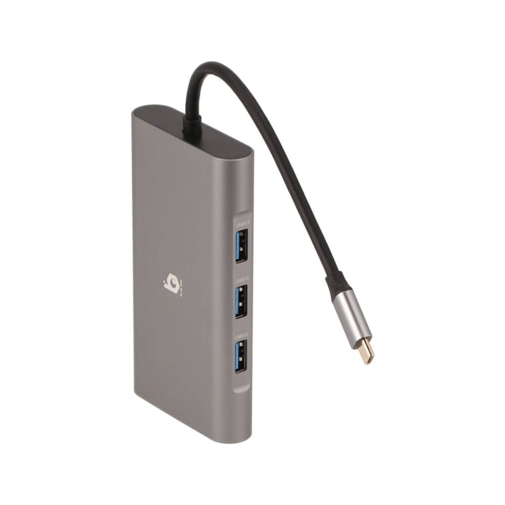 ยูเอสบีฮับ Blue Box 10-in-1 USB Type-C Hub Silver Grey