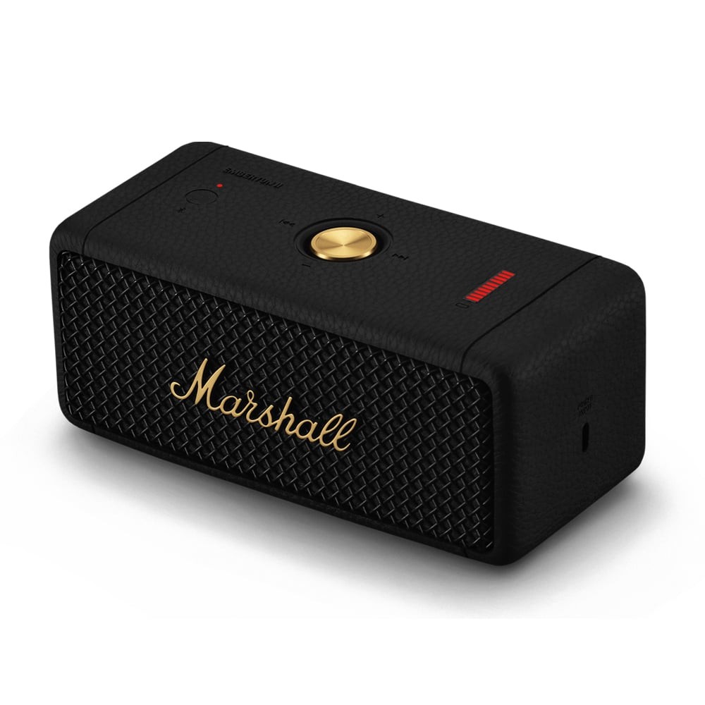 ลำโพงบลูทูธ Marshall Woburn III Black X Emberton II Black and Steel (Bundle Pack)