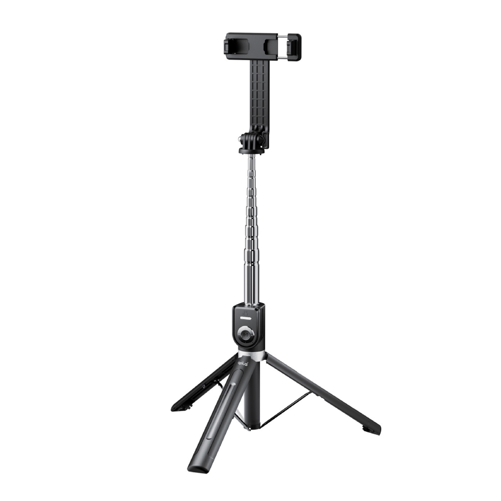 ไม้เซลฟี่ QPLUS Selfie Stick Wireless Remote control 1.3M SF01 Black