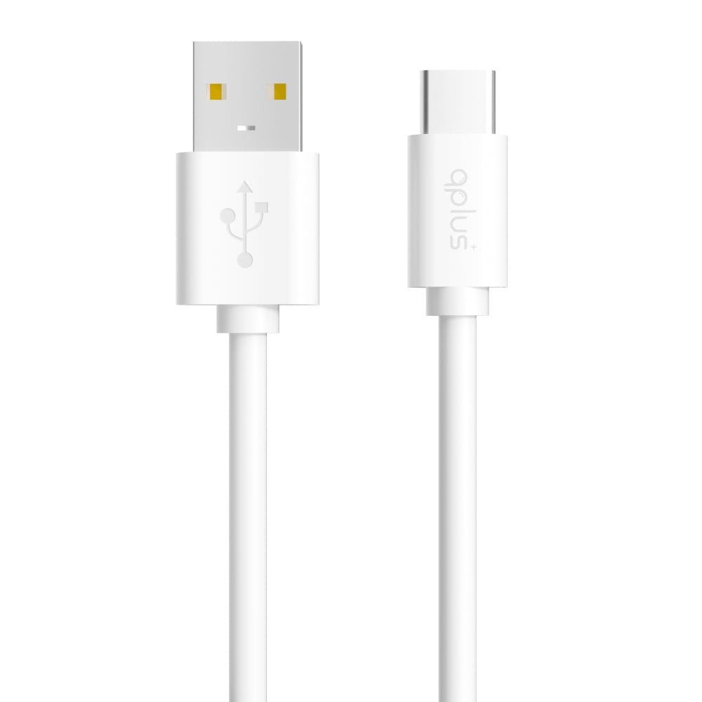 สายชาร์จ QPLUS USB-A to USB-C Cable 60W 1M. T1 White