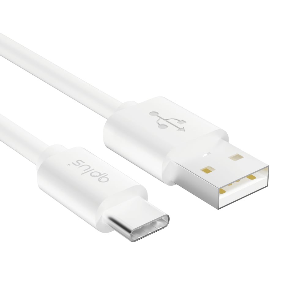 สายชาร์จ QPLUS USB-A to USB-C Cable 60W 1M. T1 White