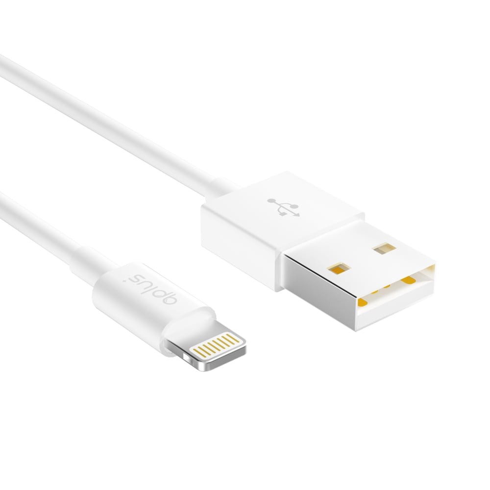 สายชาร์จ QPLUS USB-A to Lightning Cable 1M. White (L1)