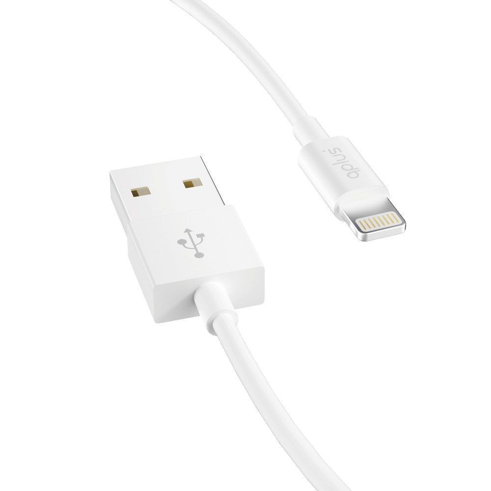 สายชาร์จ QPLUS USB-A to Lightning Cable 1M. White (L1)