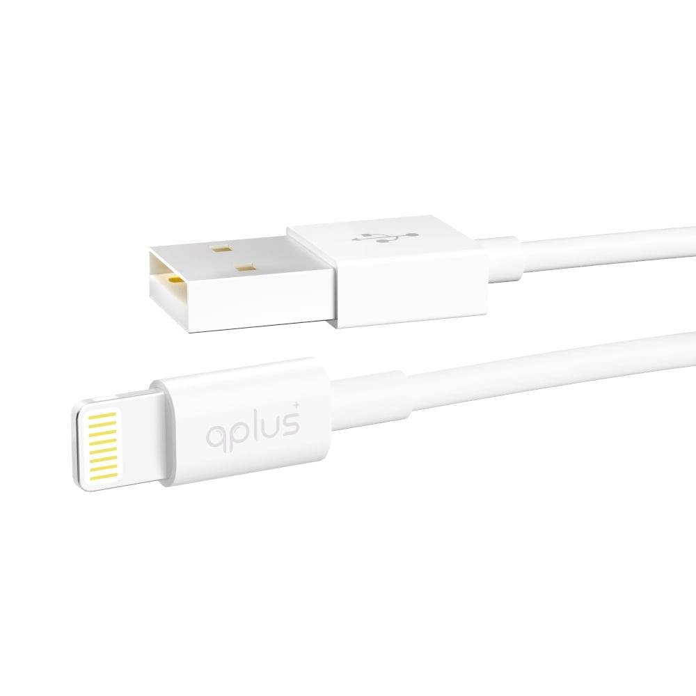 สายชาร์จ QPLUS USB-A to Lightning Cable 1M. White (L1)