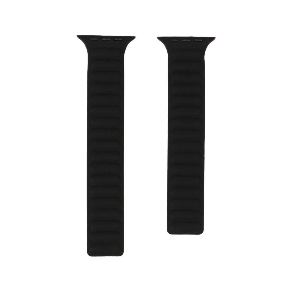 Blue Box สาย Apple Watch Strap Series 6,7,8,9,SE1,SE2,Ultra (44/45/49mm) Leather Link Black