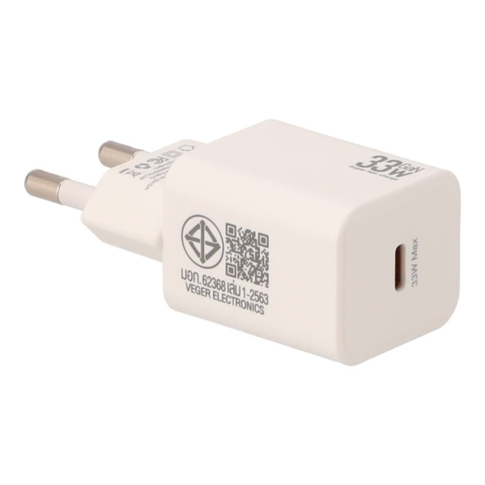 อะแดปเตอร์ TITANV Wall USB Charger 1 USB-C (PD/PPS33W) GaN White (TI-WC03) (TISI)