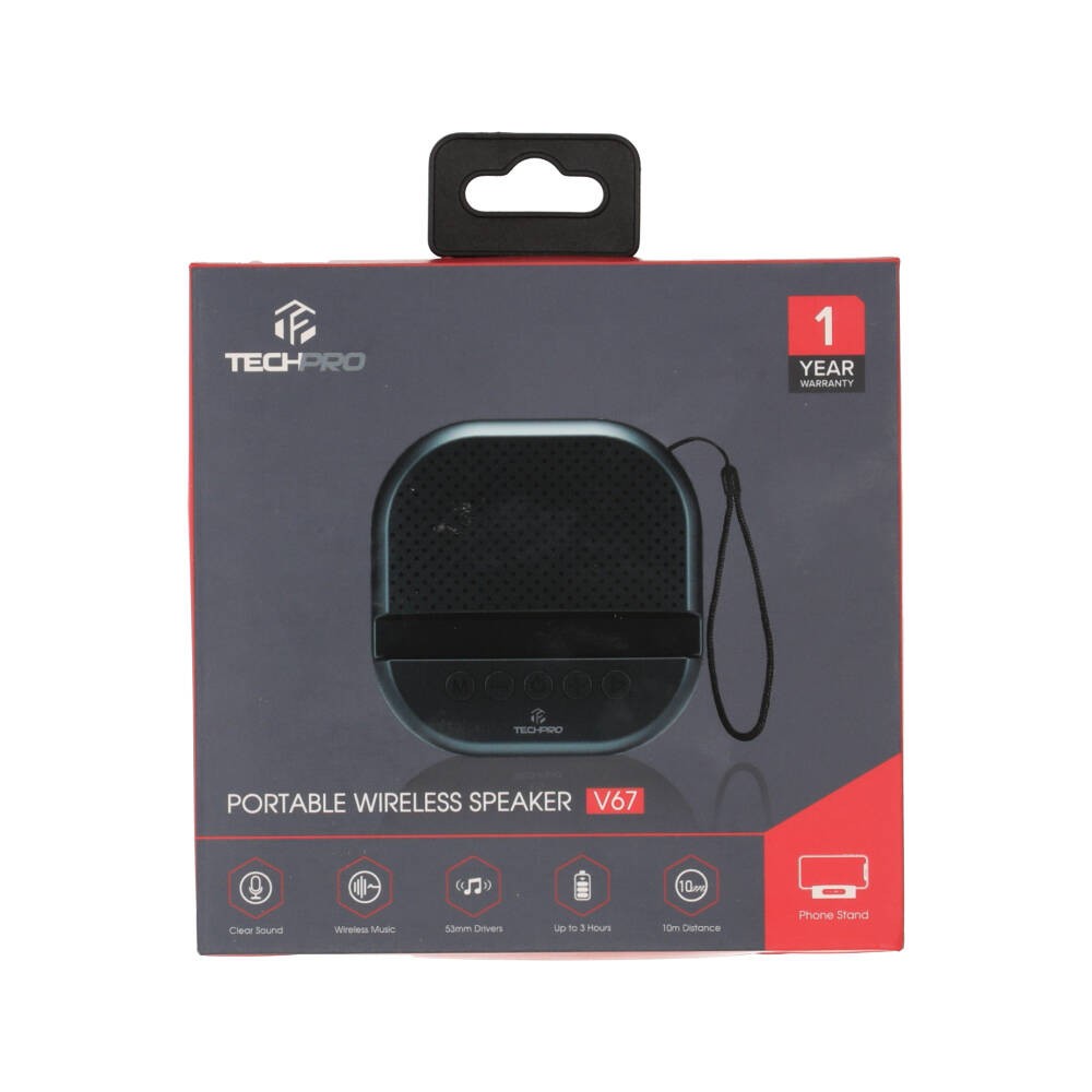 ลำโพงบลูทูธ TECHPRO LP-V67 Navy Blue