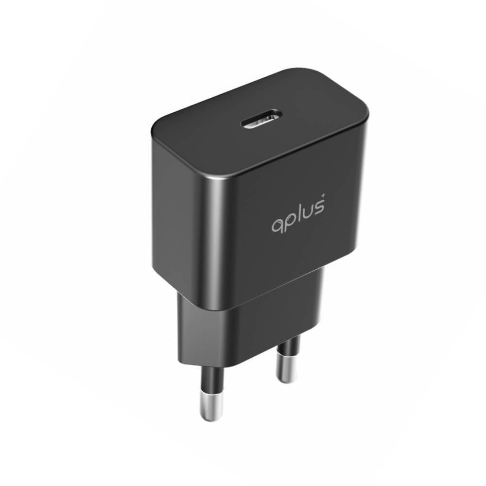 อะแดปเตอร์ QPLUS Wall USB Charger 1 USB-C (PD25W/PPS) Black (APP26) (TISI)