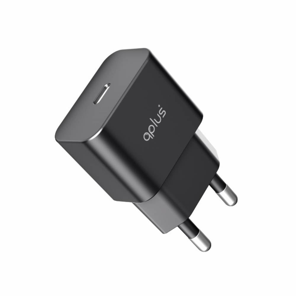 อะแดปเตอร์ QPLUS Wall USB Charger 1 USB-C (PD25W/PPS) Black (APP26) (TISI)