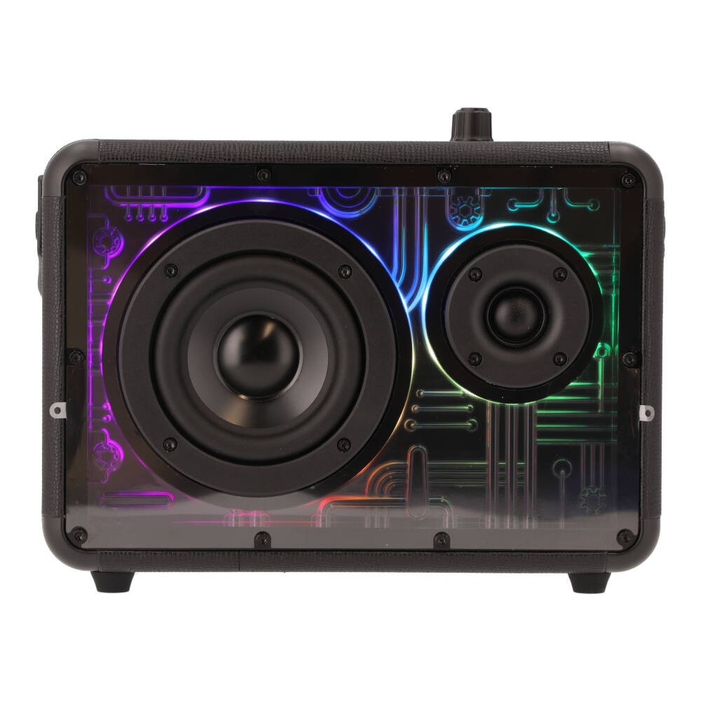 ลำโพง TECHPRO Wireless Speaker RGB Lynx01 Black
