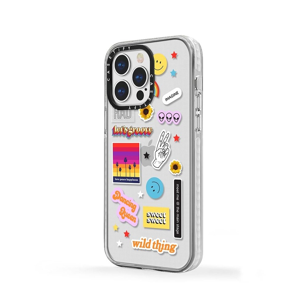 CASETiFY เคส iPhone 13 Pro Impact Trending Collection Sticker Fest