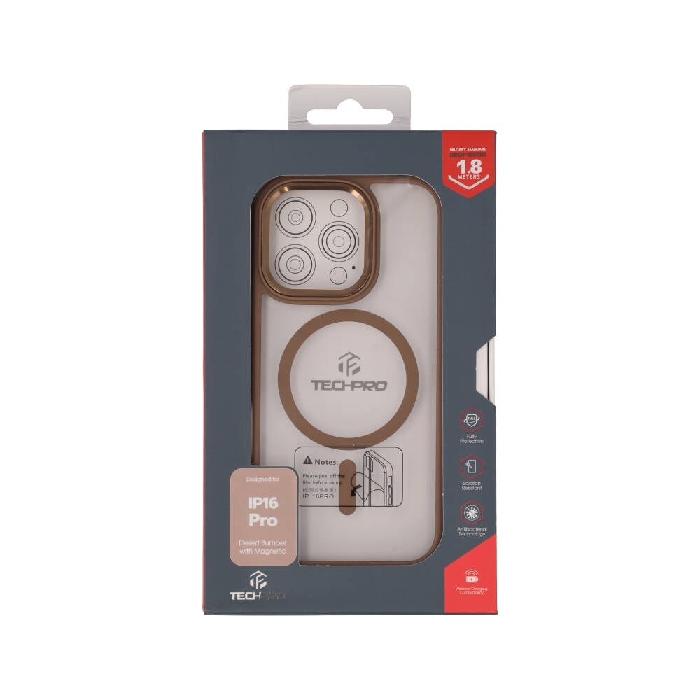 เคส TECHPRO iPhone 16 Pro (6.3) Desert Color Frame with Magsafe