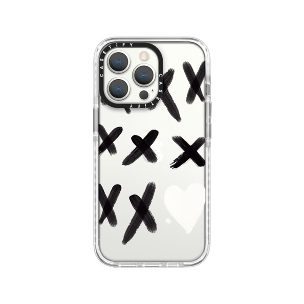 CASETiFY เคส iPhone 13 Pro Impact Glitter Collection Xo Kisses