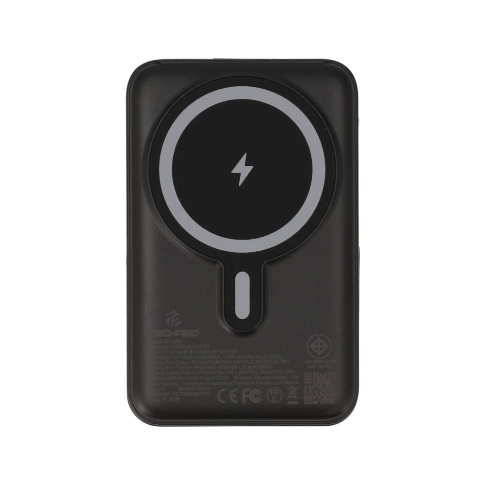พาวเวอร์แบงค์ TECHPRO 10,000 mAh Built-in Cable Magnetic Charger GC1009