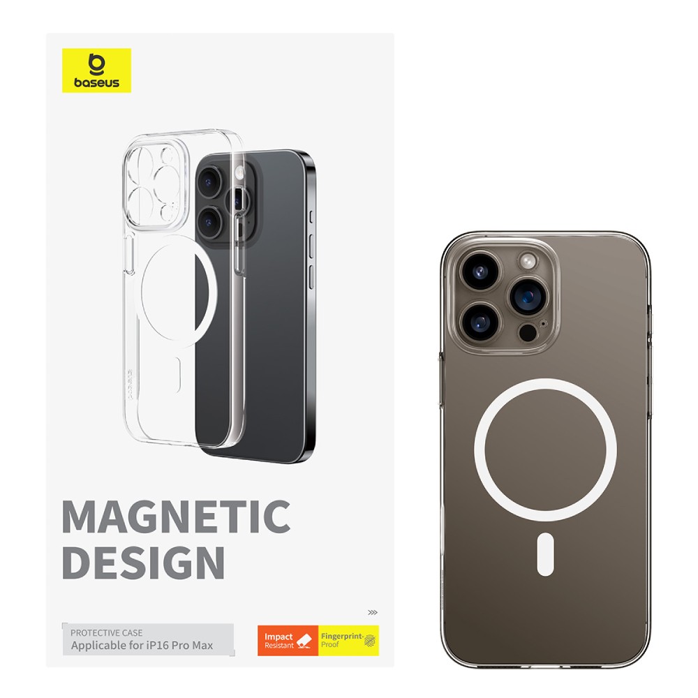 เคส Baseus iPhone 16 Pro Max Magnetic Clear