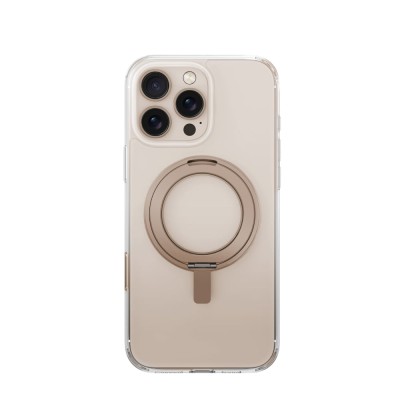 เคส Uniq iPhone 16 Pro Magclick 360 Rotating Kickstand Taupe Gold