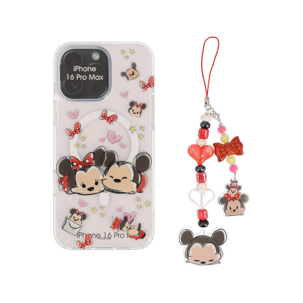 Blue Box x Mickey & Friend เคส iPhone 16 Pro Max Tsum Tsum Mickey&Minnie in love with Magnetic