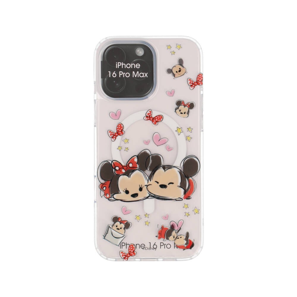 Blue Box x Mickey & Friend เคส iPhone 16 Pro Max Tsum Tsum Mickey&Minnie in love with Magnetic