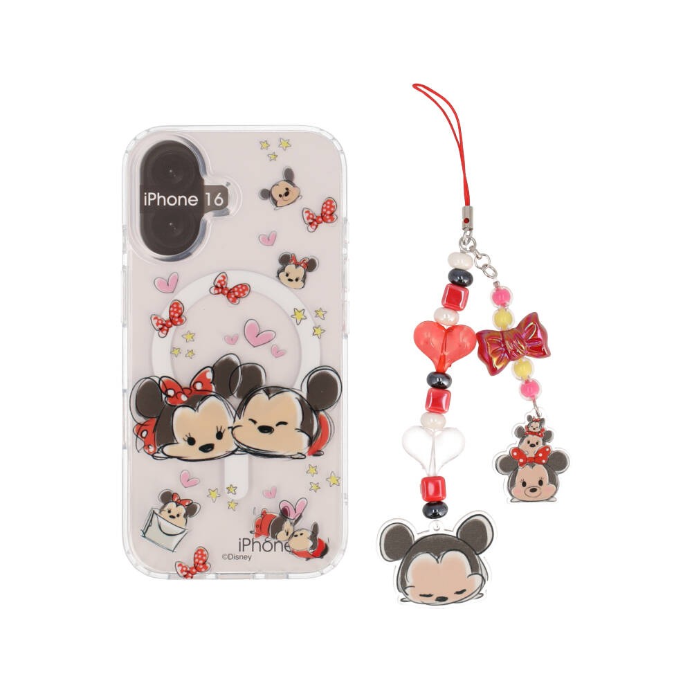 Blue Box x Mickey & Friend เคส iPhone 16 Tsum Tsum Mickey&Minnie in love with Magnetic