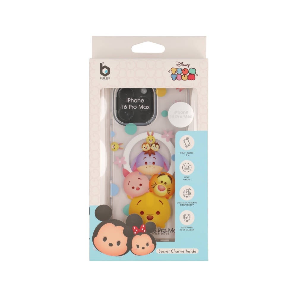 Blue Box x Mickey & Friend เคส iPhone 16 Pro Max Tsum Tsum Winnie Chip&Dale with Magnetic