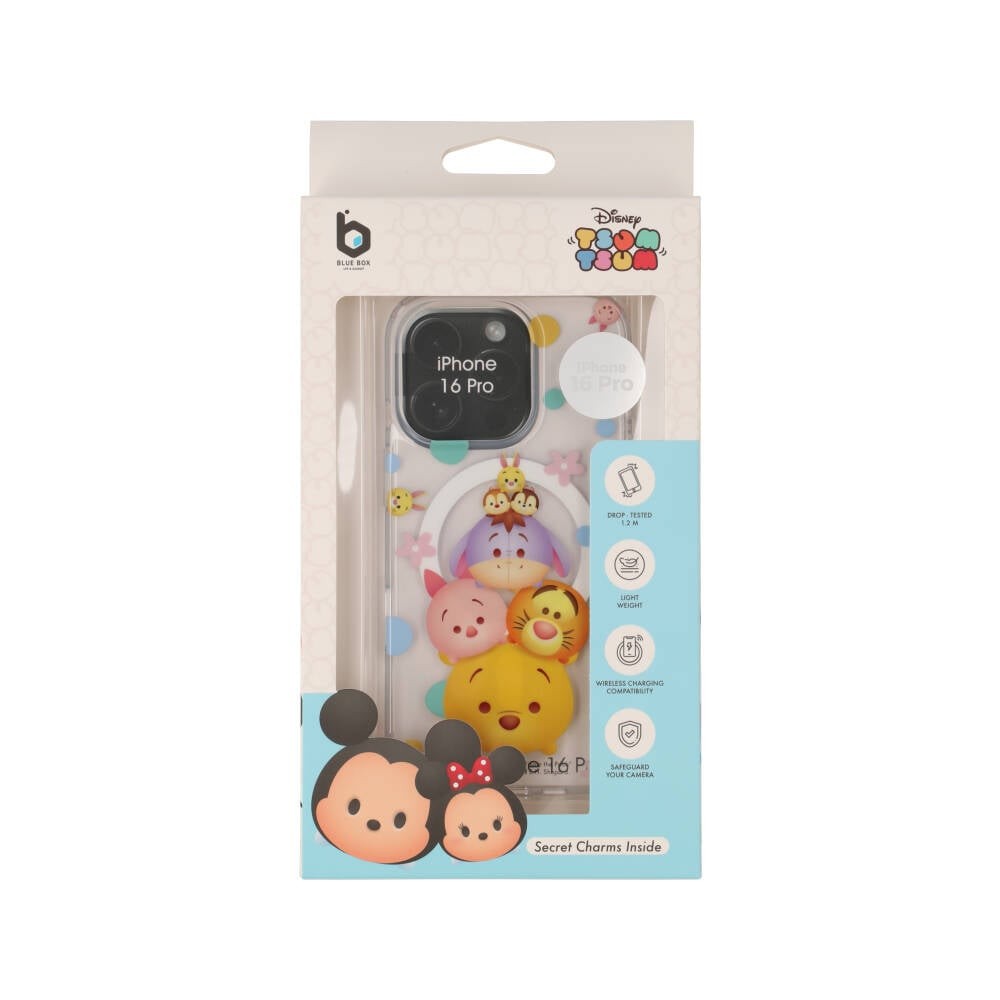 Blue Box x Mickey & Friend เคส iPhone 16 Pro Tsum Tsum Winnie Chip&Dale with Magnetic