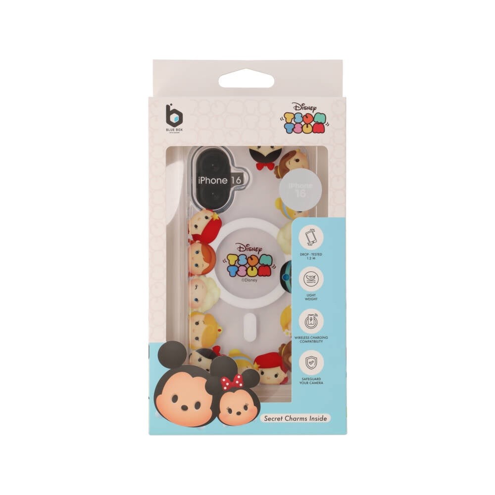 Blue Box x Mickey & Friend เคส iPhone 16 Tsum Tsum Princess with Magnetic