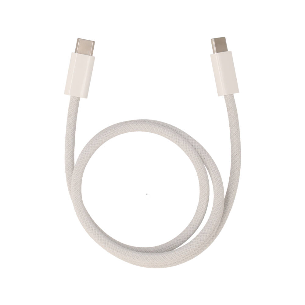 สายชาร์จ TITANV USB-C to USB-C MagCord Cable 60W Super Fast Charge 1M. Knitting White (TI-C08)