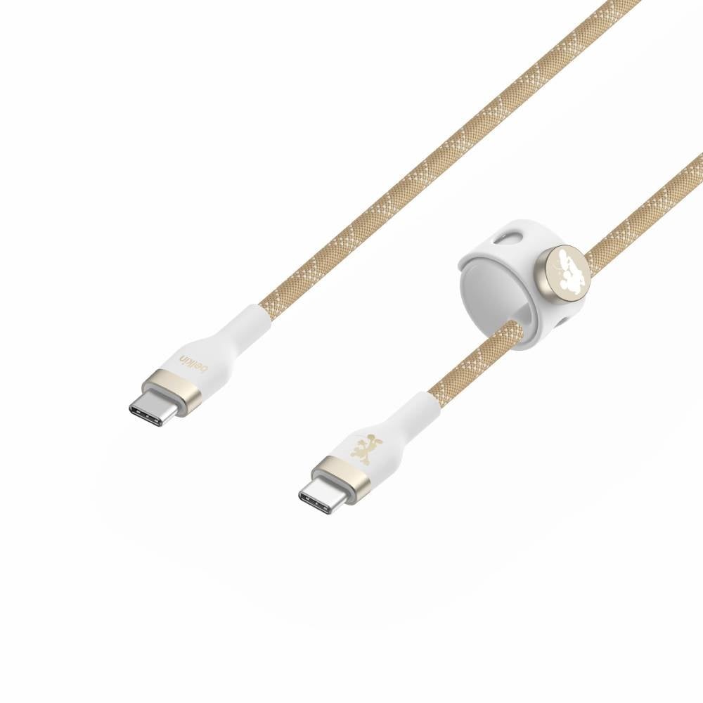 สายชาร์จ Belkin USB-C to USB-C Cable 60W 2M. White - Mickey Mouse