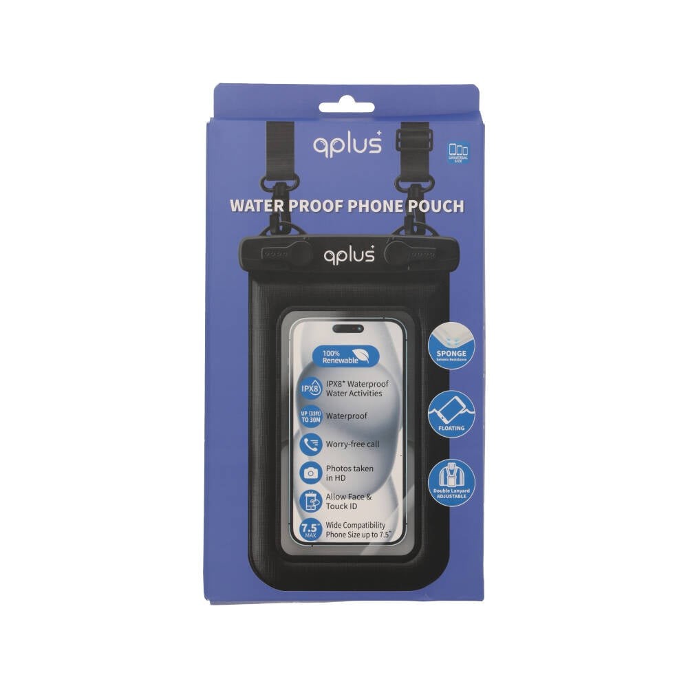 ซองกันน้ำ QPLUS Waterproof Phone Pouch Black