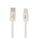 สายชาร์จ TECHPRO USB-C to Lightning 30W 1M Knitting White (TP-C05)