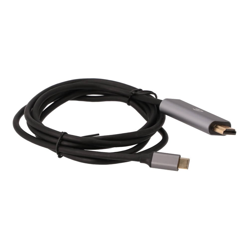 สายชาร์จ TECHPRO USB-C to HDMI Cable Converter 4K 1.8M Silver Grey