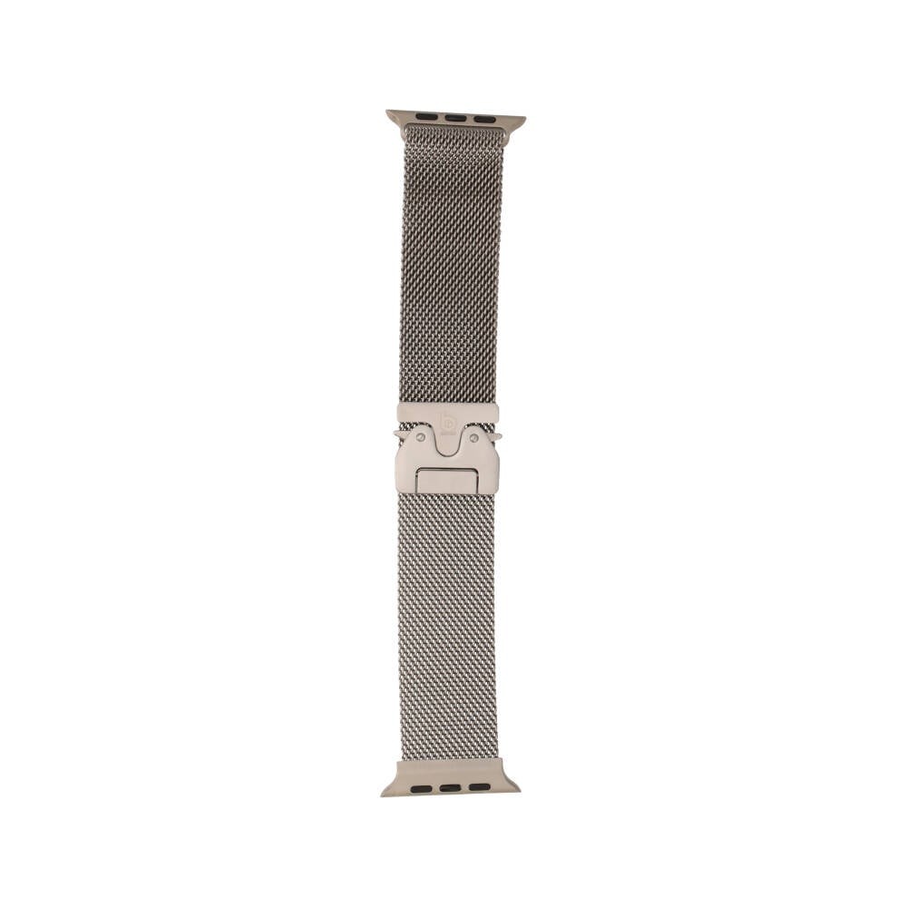 Blue Box สาย Apple Watch Strap Series 6,7,8,9,10,11,SE1,SE2,Ultra (44/45/46/49mm) New Metal Tile Silver