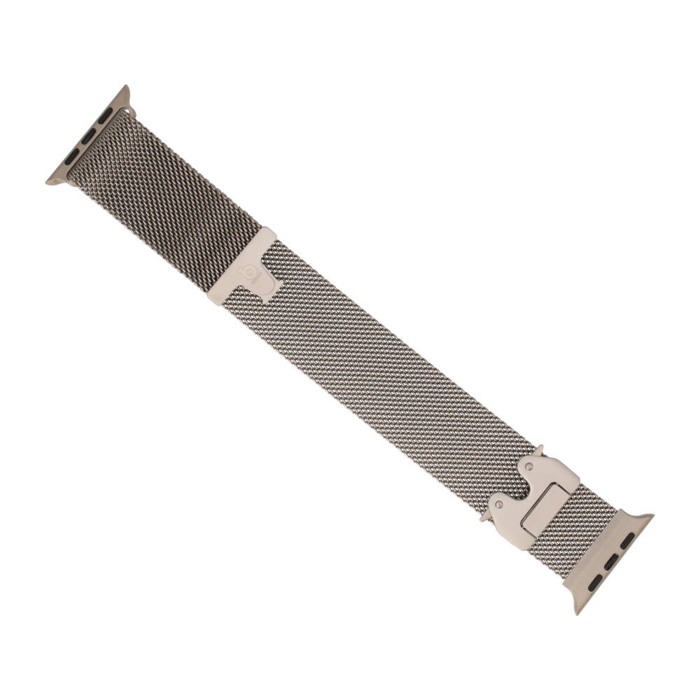 Blue Box สาย Apple Watch Strap Series 6,7,8,9,10,11,SE1,SE2,Ultra (44/45/46/49mm) New Metal Tile Silver