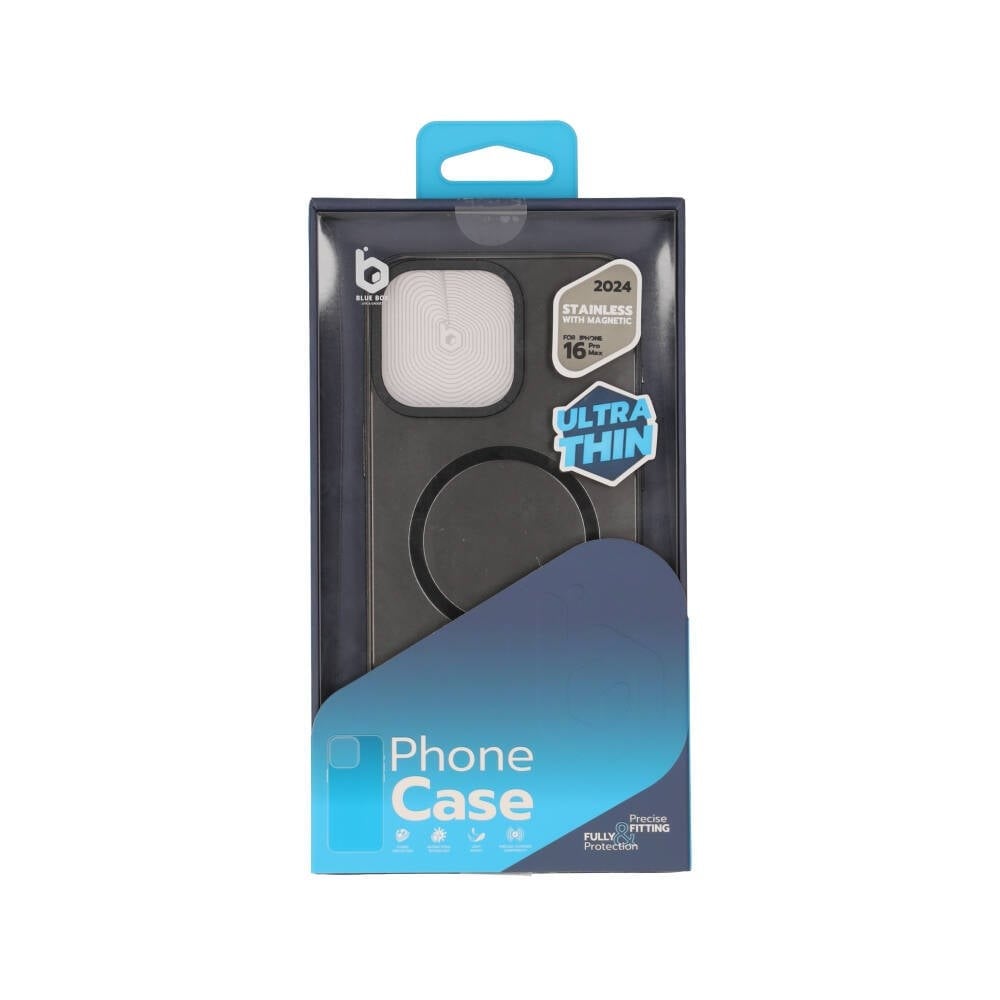 เคส Blue Box iPhone 16 Pro Max Stainless Magsafe Black