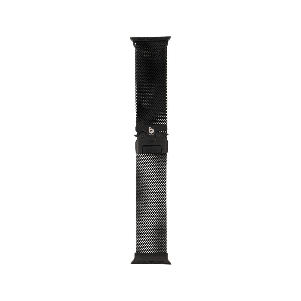 Blue Box สาย Apple Watch Strap Series 6,7,8,9,10,SE1,SE2 (39/40/41/42mm) New Metal Tile Black