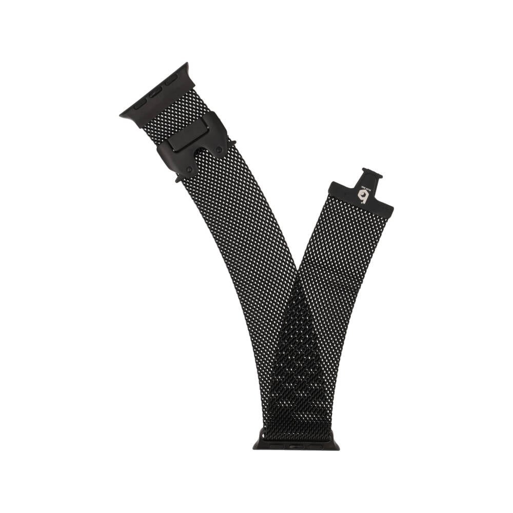 Blue Box สาย Apple Watch Strap Series 6,7,8,9,10,SE1,SE2 (39/40/41/42mm) New Metal Tile Black