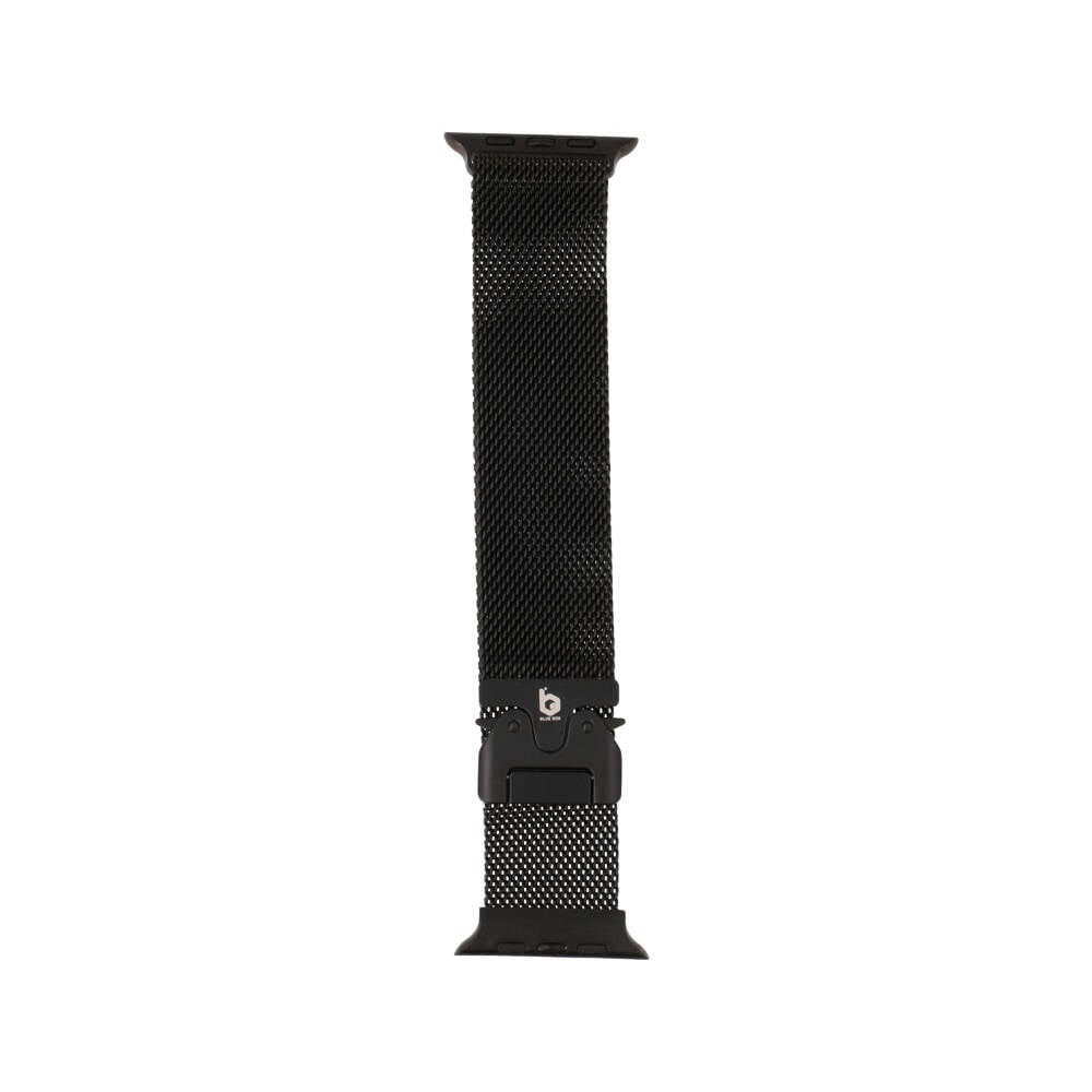 Blue Box สาย Apple Watch Strap Series 6,7,8,9,10,11,SE1,SE2,Ultra (44/45/46/49mm) New Metal Tile Black
